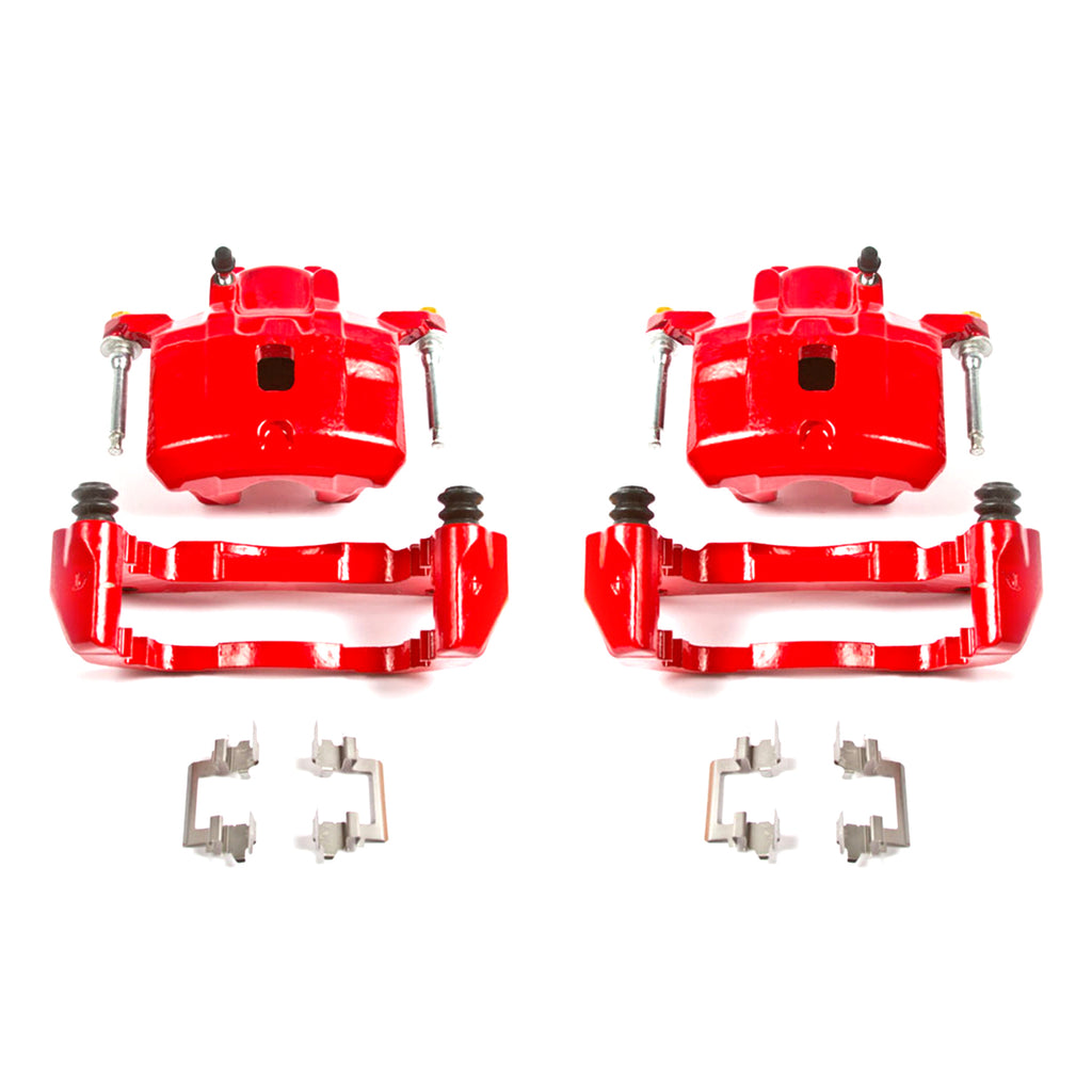 Red Powdercoated Caliper; Pair