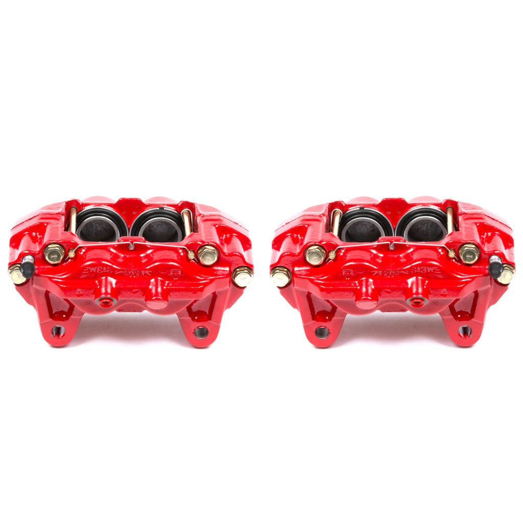 Red Powdercoated Caliper; Pair