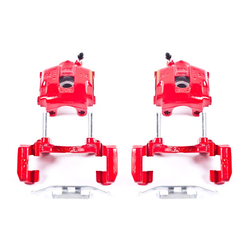 Red Powdercoated Caliper; Pair