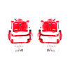 Red Powdercoated Caliper; Pair