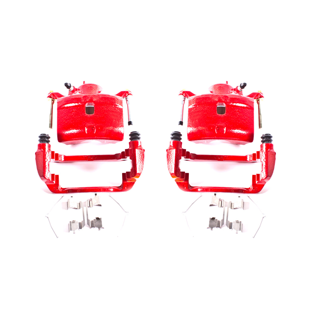 Red Powdercoated Caliper; Pair