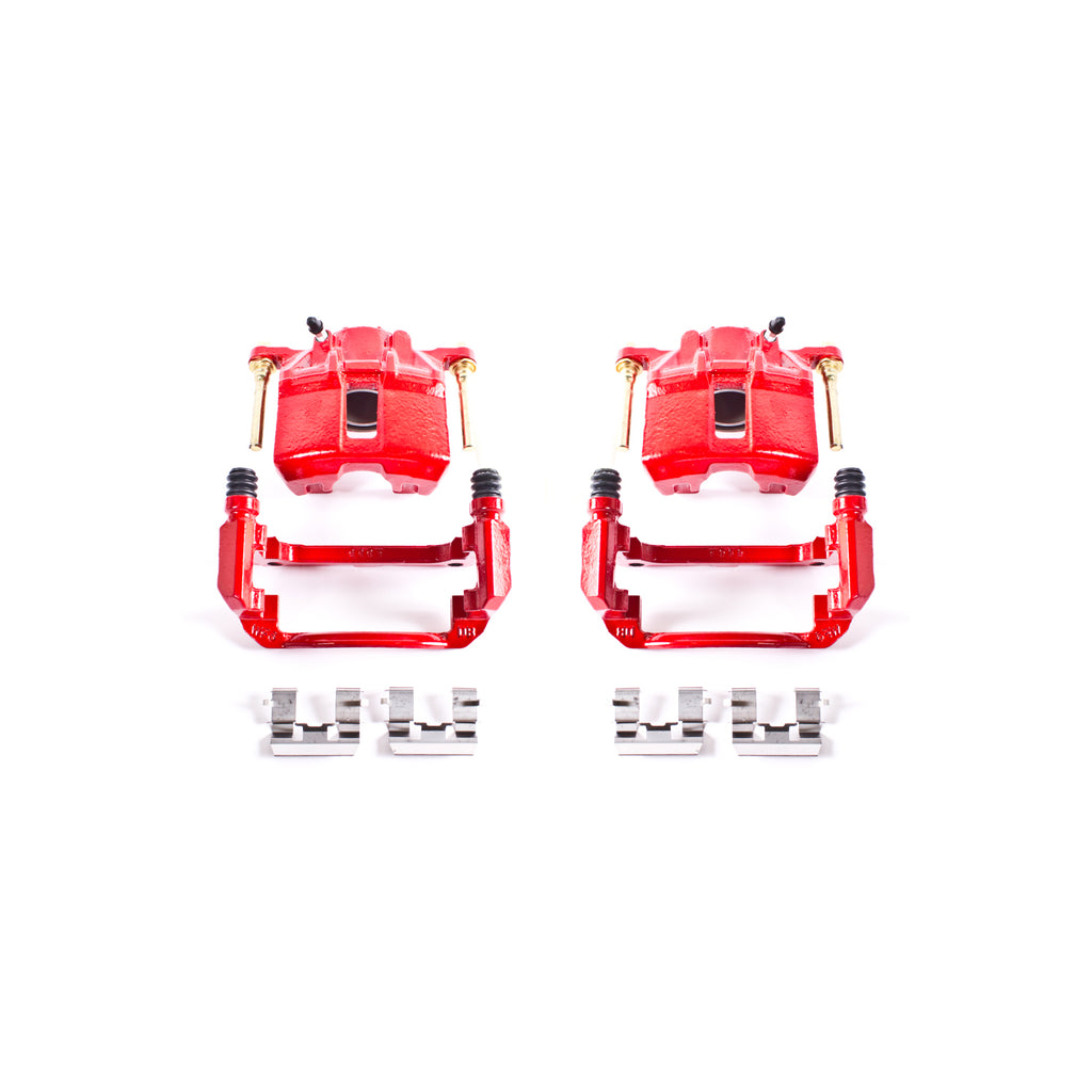 Red Powdercoated Caliper; Pair