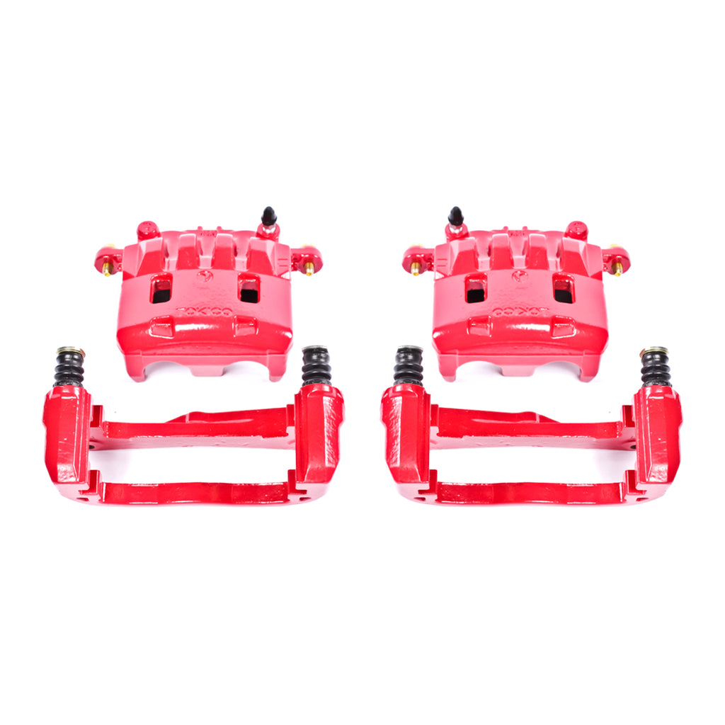 Red Powdercoated Caliper; Pair