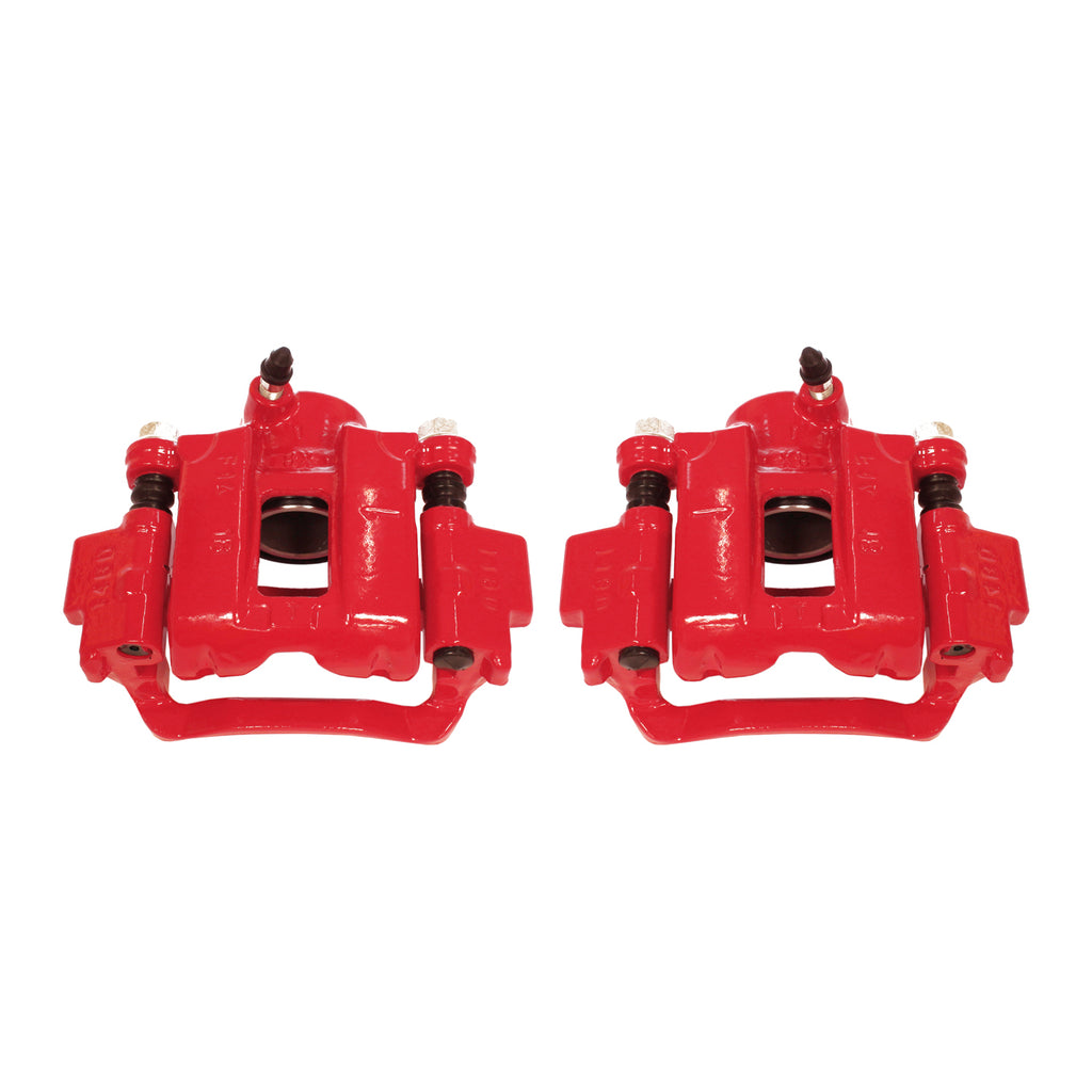 Red Powdercoated Caliper; Pair