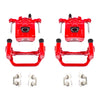 Red Powdercoated Caliper; Pair