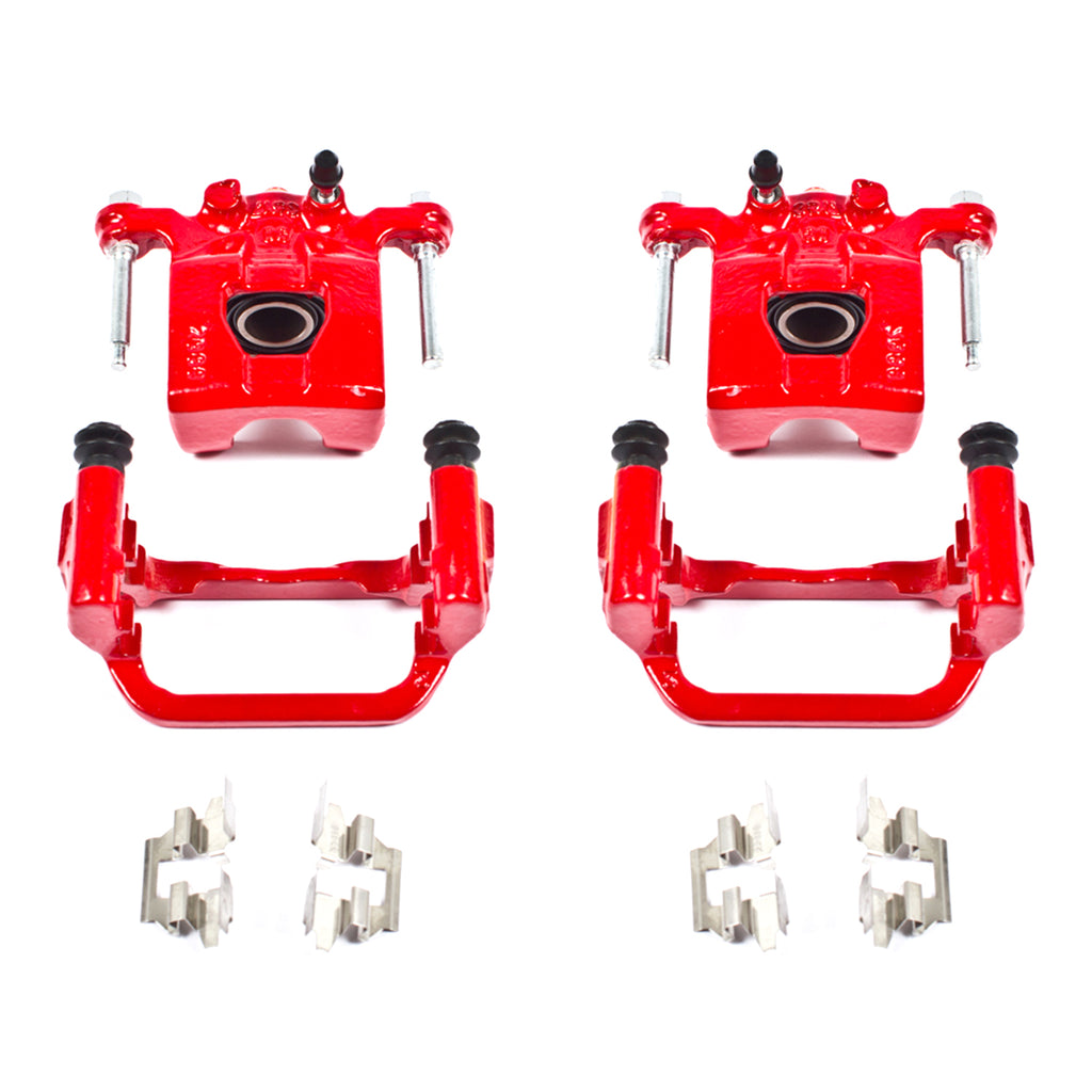 Red Powdercoated Caliper; Pair