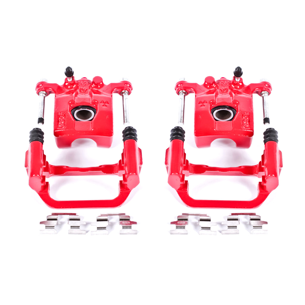Red Powdercoated Caliper; Pair