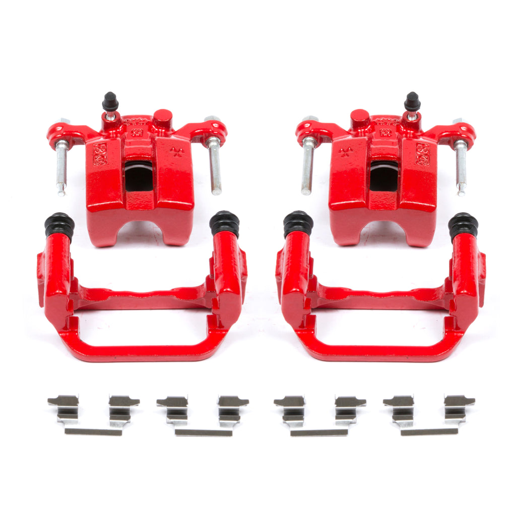 Red Powdercoated Caliper; Pair