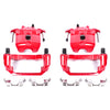 Red Powdercoated Caliper; Pair