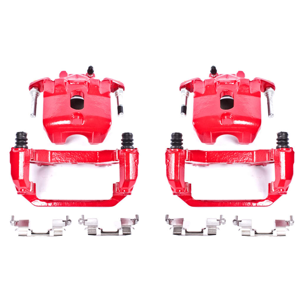 Red Powdercoated Caliper; Pair