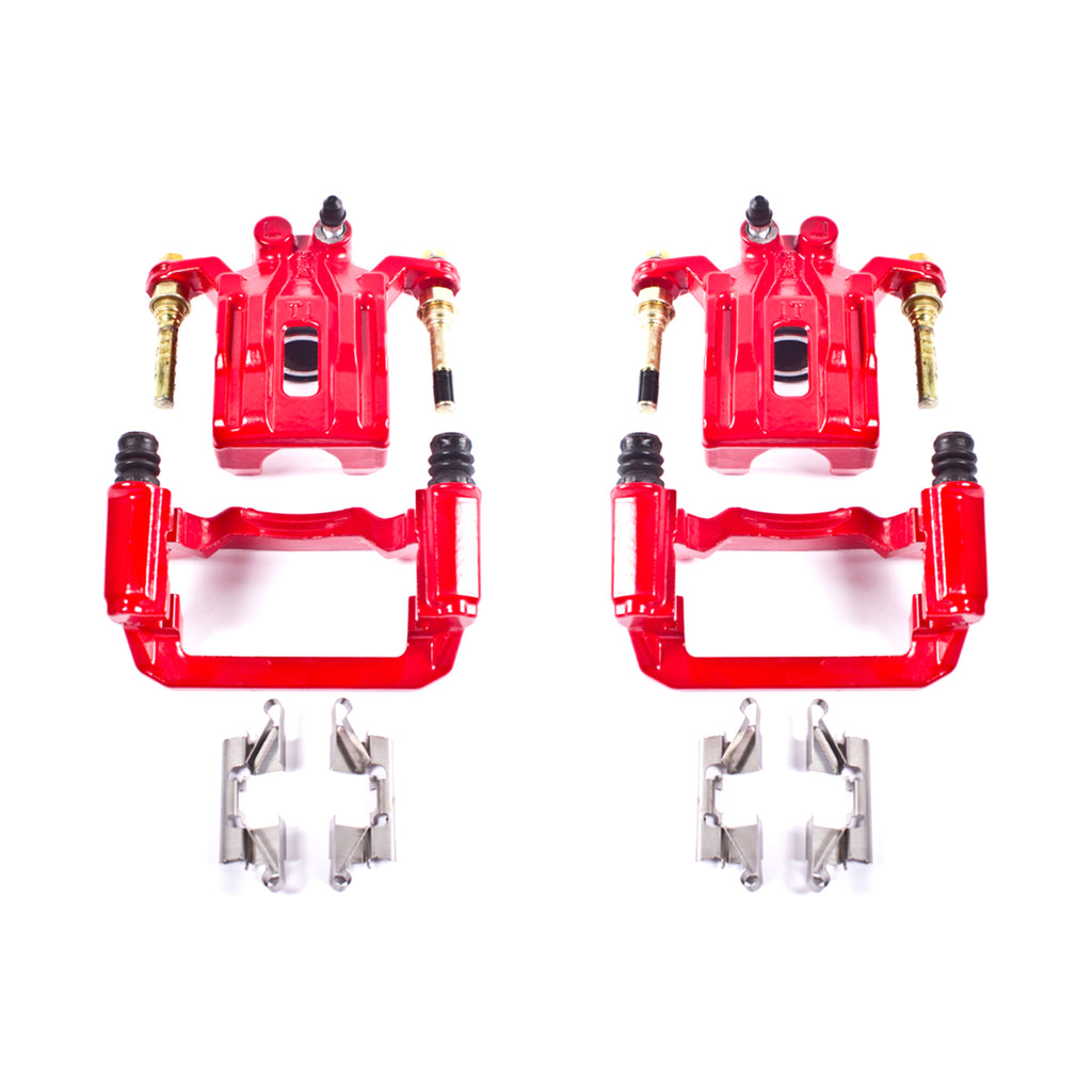 Red Powdercoated Caliper; Pair
