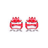 Red Powdercoated Caliper; Pair