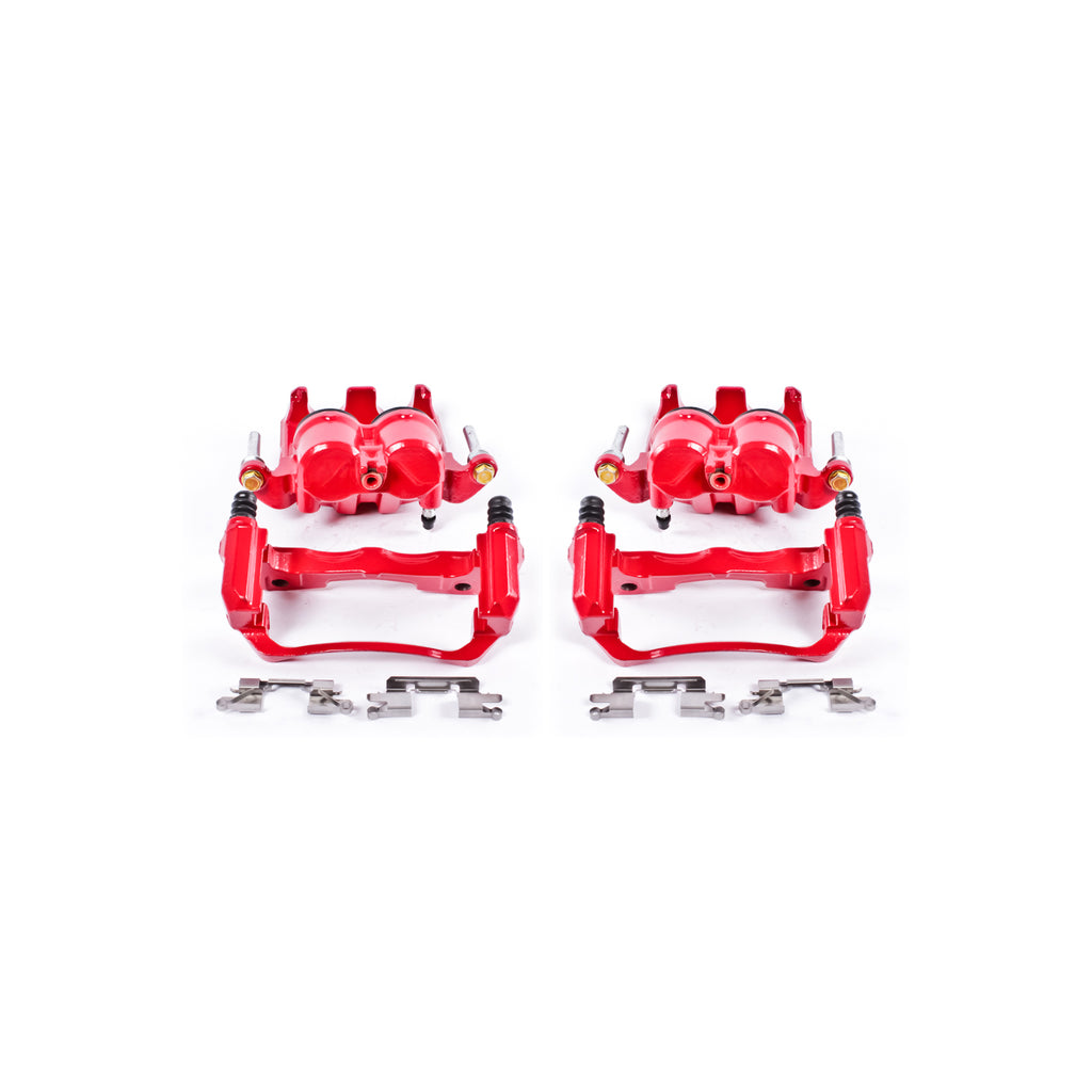 Red Powdercoated Caliper; Pair