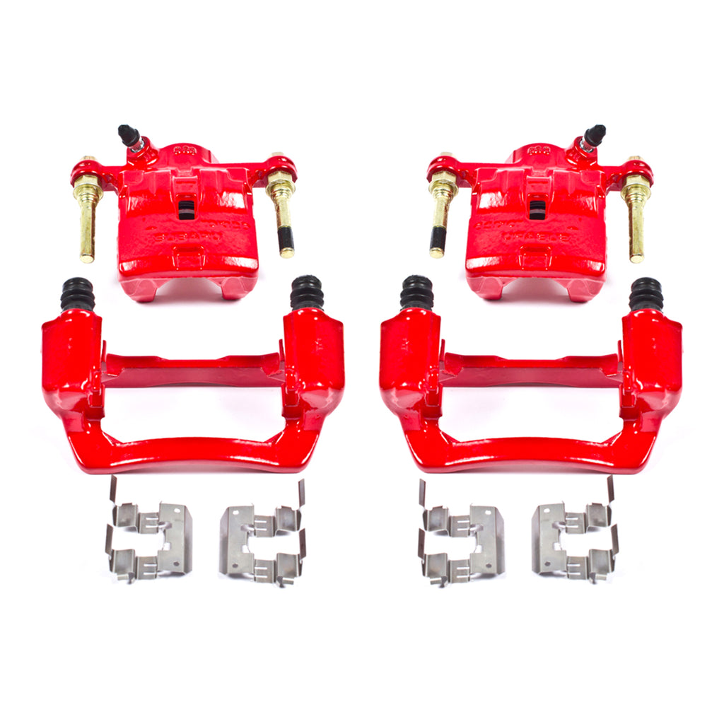 Red Powdercoated Caliper; Pair