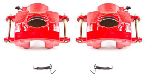 Red Powdercoated Caliper; Pair