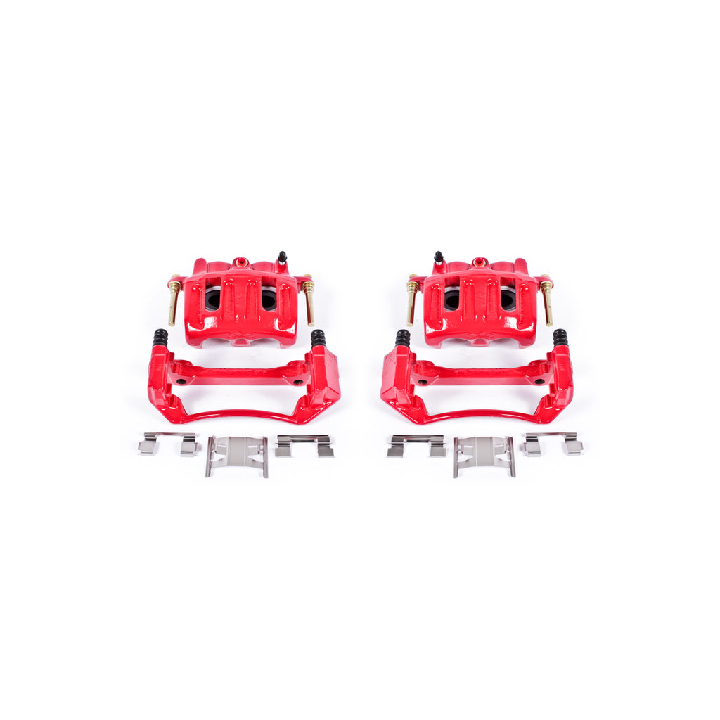 Red Powdercoated Caliper; Pair