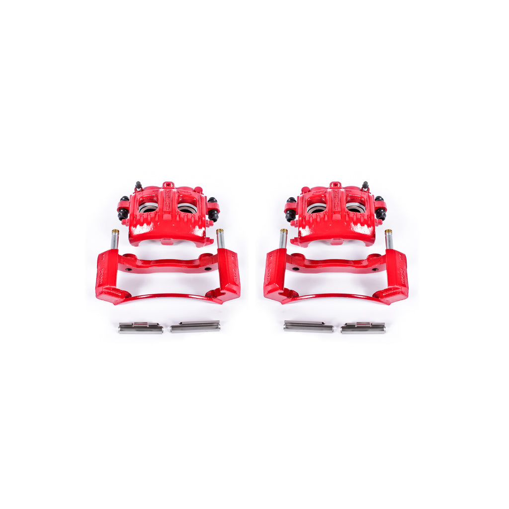 Red Powdercoated Caliper; Pair