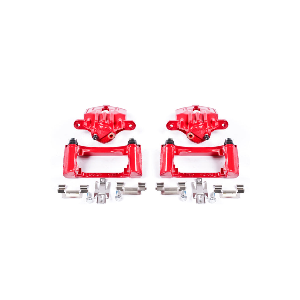 Red Powdercoated Caliper; Pair