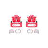 Red Powdercoated Caliper; Pair