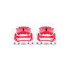 Red Powdercoated Caliper; Pair