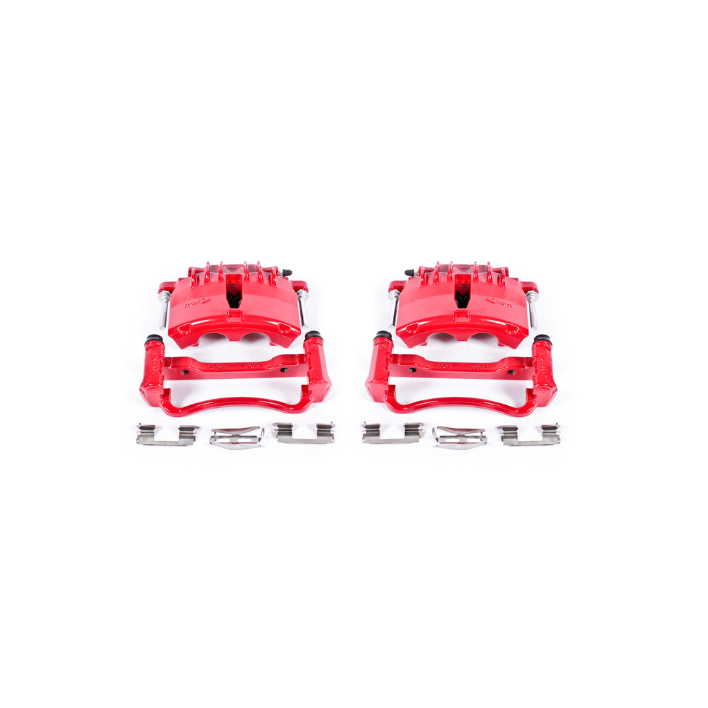 Red Powdercoated Caliper; Pair