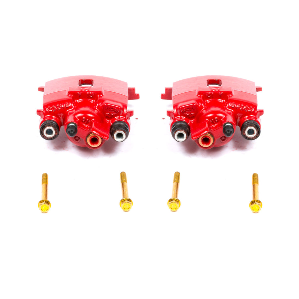 Red Powdercoated Caliper; Pair