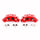 Red Powdercoated Caliper; Pair