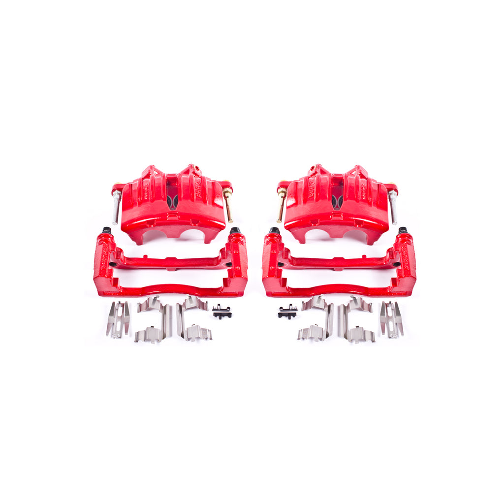 Red Powdercoated Caliper; Pair
