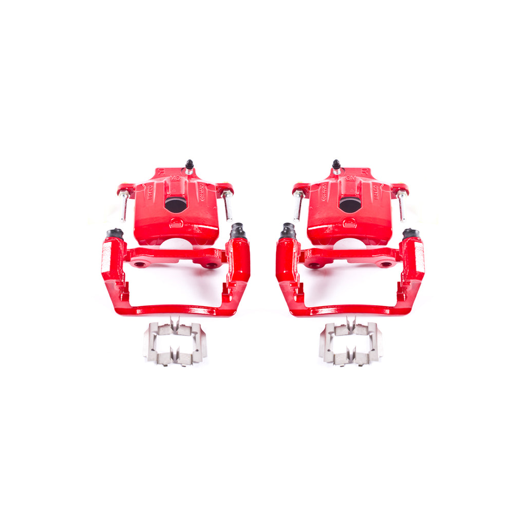 Red Powdercoated Caliper; Pair