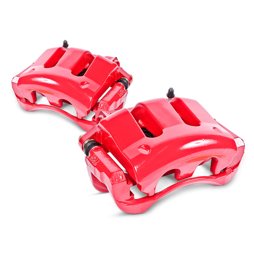 Red Powdercoated Caliper; Pair