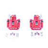 Red Powdercoated Caliper; Pair