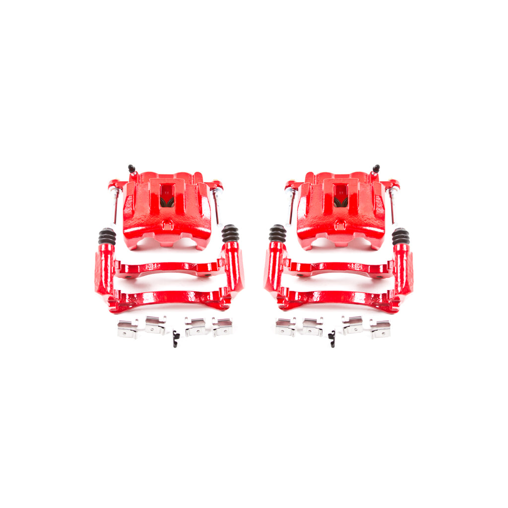 Red Powdercoated Caliper; Pair