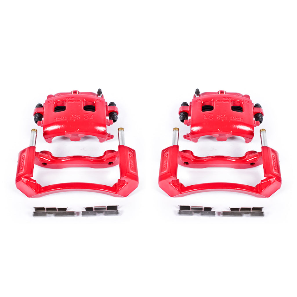 Red Powdercoated Caliper; Pair