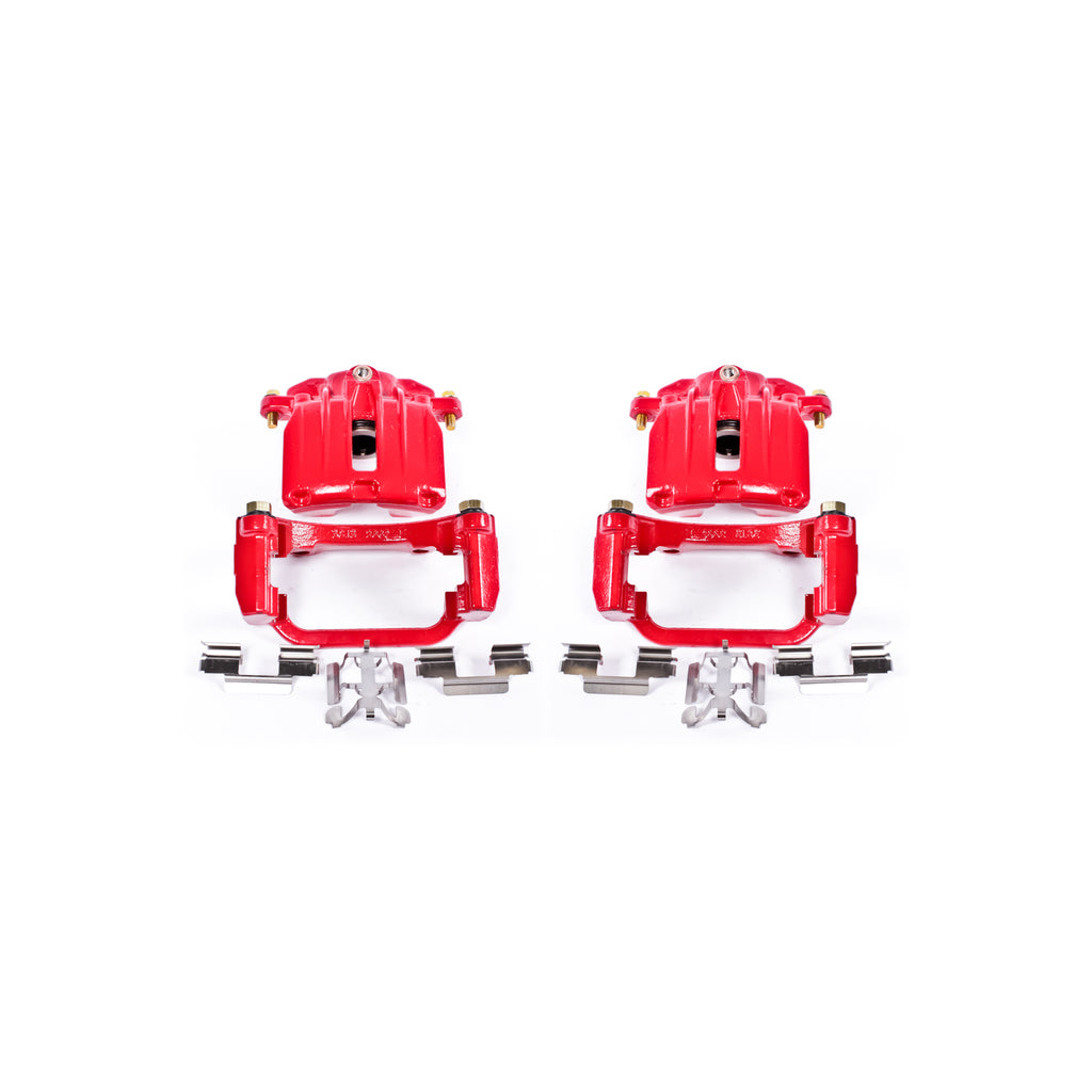 Red Powdercoated Caliper; Pair