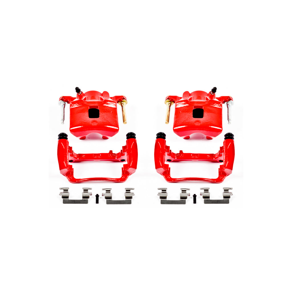 Red Powdercoated Caliper; Pair