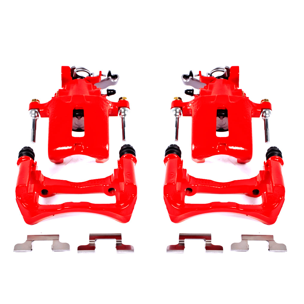 Red Powdercoated Caliper; Pair