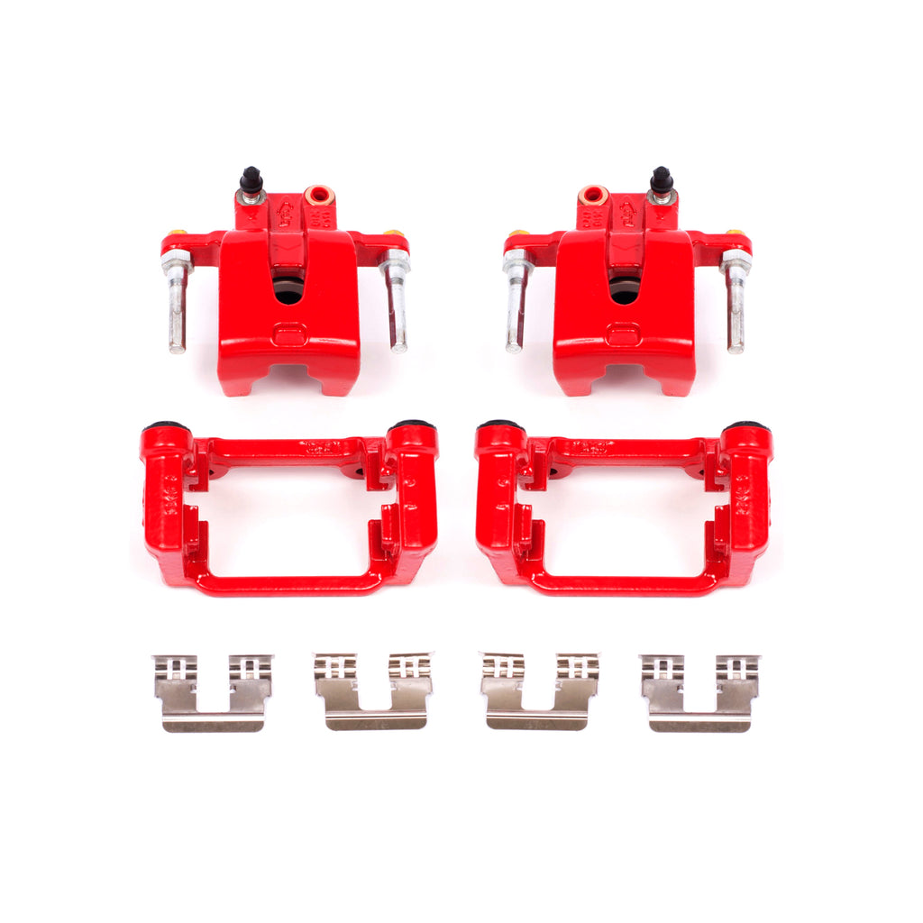 Red Powdercoated Caliper; Pair
