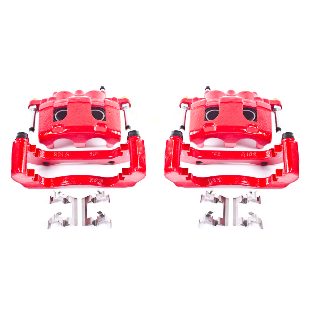 Red Powdercoated Caliper; Pair