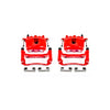 Red Powdercoated Caliper; Pair