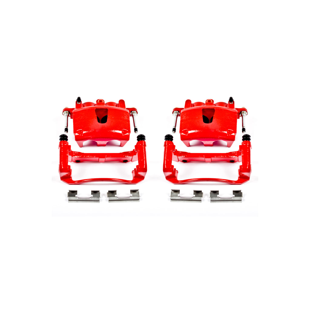 Red Powdercoated Caliper; Pair