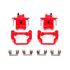 Red Powdercoated Caliper; Pair