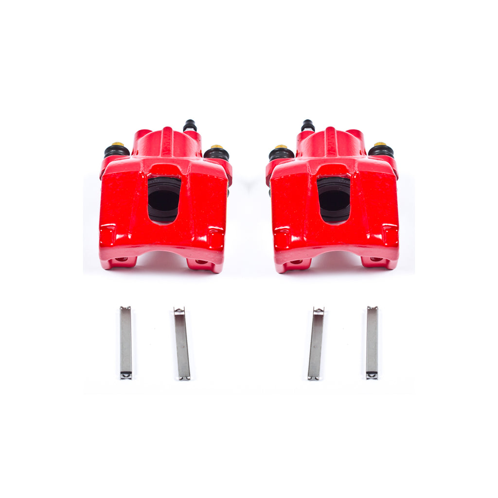 Red Powdercoated Caliper; Pair