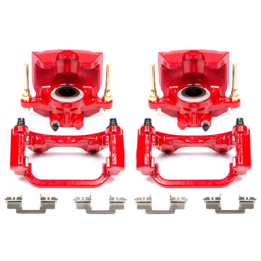 Red Powdercoated Caliper; Pair