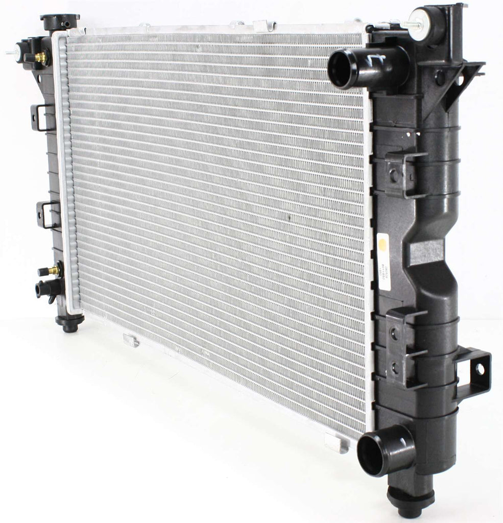 CARAVAN 96-00 RADIATOR, Outlet on right side 3.3L/3.8L W/o Engine Oil Cooler