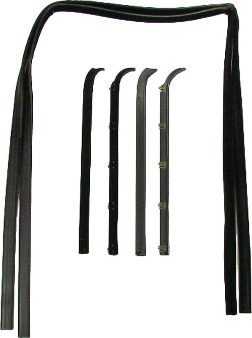 F-SERIES PICKUP 80-86 FRONT DOOR WEATHERSTRIP SET, Deluxe Belt