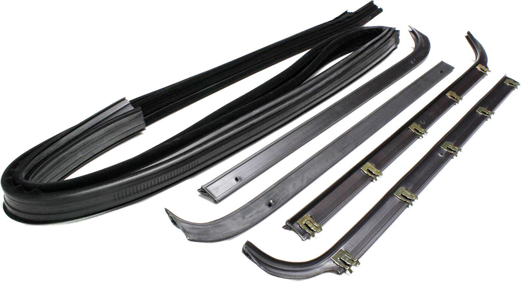 F-SERIES PICKUP 80-86 FRONT DOOR WEATHERSTRIP SET, Deluxe Belt