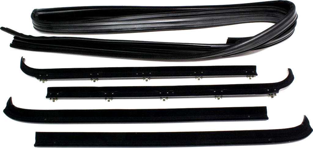 F-SERIES PICKUP 80-86 FRONT DOOR WEATHERSTRIP SET, Deluxe Belt