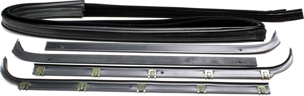F-SERIES PICKUP 80-86 FRONT DOOR WEATHERSTRIP SET, Deluxe Belt