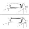 FALCON 66-70 REAR GLASS WEATHERSTRIP, Rear Window Weatherstrip 2Dr Sdn - w/strip Accepts Tr