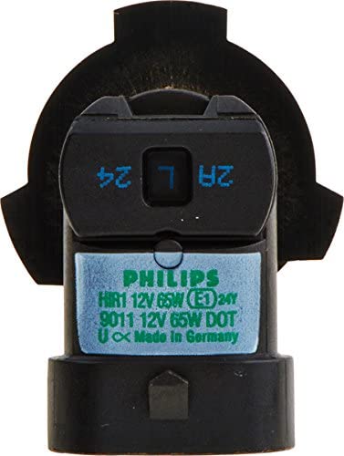Phillips 9011 HIR Standard Halogen Headlight Bulb, 1 Pack